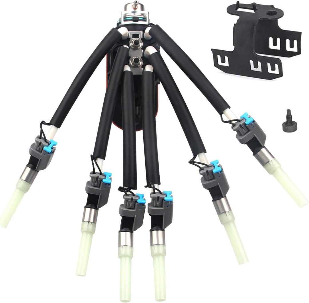 FJ503 Fuel Spider Injector Replacement for Chevy Express Silverado 1500 Astro Blazer GMC Sierra Savana 1500 Sonoma 4.3L V6 Replace #12568332 19210688 4G1887 FJ10565