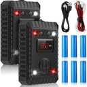 Qualirey 2 Pcs Ultrasonic Rodent Repellent for Car Engines Rodent Deterrent for Cars Indoor Outdoor Rat Deterrent Keep Rat Mice Mouse Squirrel Away from Car Engine Truck Garage Attic, with 3 Batteries