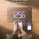 FITINDEX Smart Scale for Body Weight, FSA&HSA Eligible, Scale with BMI, Body Fat, Muscle Mass, Bluetooth,13 Body Composition Analyzer, Sync APP, Digital Bathroom, 400lb, White