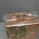 Joligrace Beauty Makeup Train Case for Lady Portable Cosmetic Box Jewelry Organizer Lockable with Keys and Mirror 2-Tier Trays Carrying with Handle Makeup Storage Box - Rose Gold