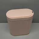 ELPHECO Sensor Trash Can 2 Gallon Waterproof Motion Sensor Trash Can, Automatic Bathroom Trash Bin, Slim Garbage Can for Dorm Room, Pink Gold