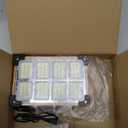 2 Pack 120W Solar Rechargeable Work Light, 144 LED 10000LM Portable Flood Light with Stand, IP66 Waterproof 4 Modes LED Job Site Lighting Flashlights for Mechanic Camping Fishing Car Repair