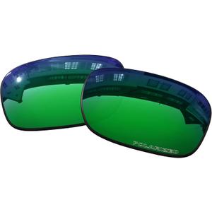 OOWLIT Replacement Lenses Compatible with Oakley Badman OO6020 Sunglass Emerald Polarized