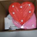 Baquler Valentine's Day Love Lighted Marquee Signs Table Decor Hanging Wall Decor for Romantic Night Battery Operated LED Light up Love Letters for Holiday Wedding Home Room Decoration