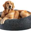 Dog Beds Large Sized Dog and Cats, 32in Pet Beds for Large Pet, Washable Indestructible Extra Large (Dark Grey)