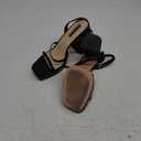 MIRAAZZURRA Platform Strappy Heel Sandals Square Open Toe Two Strap Chunky High Heeled Sandals with Buckle Ankle Strap for Women Party Wedding Dress 10