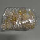 30 Pieces Mini Rosaries Baptism Rosary Beads Finger Baptism Rosaries Bulk with Organza Bags for First Communion Christening Weddings Party Favors (Gold)