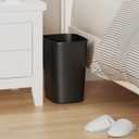 CEROELDA Small Bathroom Trash Can, 2.6 Gallon Slim Mini Garbage Can Small Trash Bin Plastic Waste Basket for Dorm Room, Bedroom, Office, Toilet (Black)
