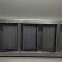 XinSunho 5 Step Ladder, Retractable Handgrip Folding Step Stool with Anti-Slip Wide Pedal, Aluminum Stool Ladders 5 Steps, 330lbs Safety Household Ladder (Silver)