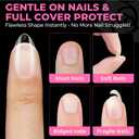 UNA GELLA Short Almond Nail Tips: 504PCS Short Fake Nails Soft Press On Gel Nail Tips Pre Shaped Almond Shape Home Nail Extension Full Cover, 12 Sizes Acrylic Gelly Tips