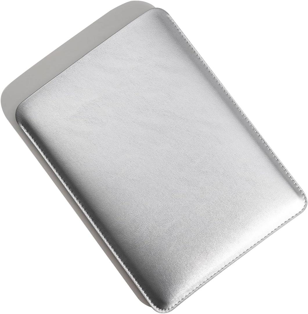 Laptop Sleeve 13 Inch Compatible with 2024 MacBook Air 13 A3113 M3 A2686 M2, New MacBook Pro 13 M2 M1 Color Silver