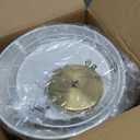 Gold Semi Flush Mount Ceiling Light Fixture,3-Light Ceiling Mount Drum Light Fixture with White Fabric Shade,12.6inch Modern Close to Ceiling Lamps for Living Room, Bedroom, Dining Room, Hallway