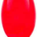 Novelty Lights Ceramic Christmas Replacement Bulbs - Outdoor Individual Bulbs for Events, Holiday Parties, Patios, and More - C7/E12 Candelabra Base, 5 Watt Lights (Red, 25 Pack)