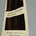 Heatless Curls Overnight Hair Curler - 4 Pcs Curling Rod to Sleep In, Velvet Hair Rollers with Satin Hair Scarf (Brown)