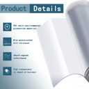 mopam PVC Strip Door Curtains, 164ft Length 7.1in Width Plastic Door Curtain Tailorable Strip Curtain Waterproof Clear Vinyl Roll Shutters Gate for Commercial Warehouse Garage Pet House (Transparent)
