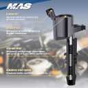 MAS Set of 8 Ignition Coils Pack Straight Boot & Motorcraft Spark plug SP546 SP515 Compatible with Ford F150 F250 F350 Super Duty Expedition Lincoln Navigator V8 5.4l Replacement for DG511 FD508