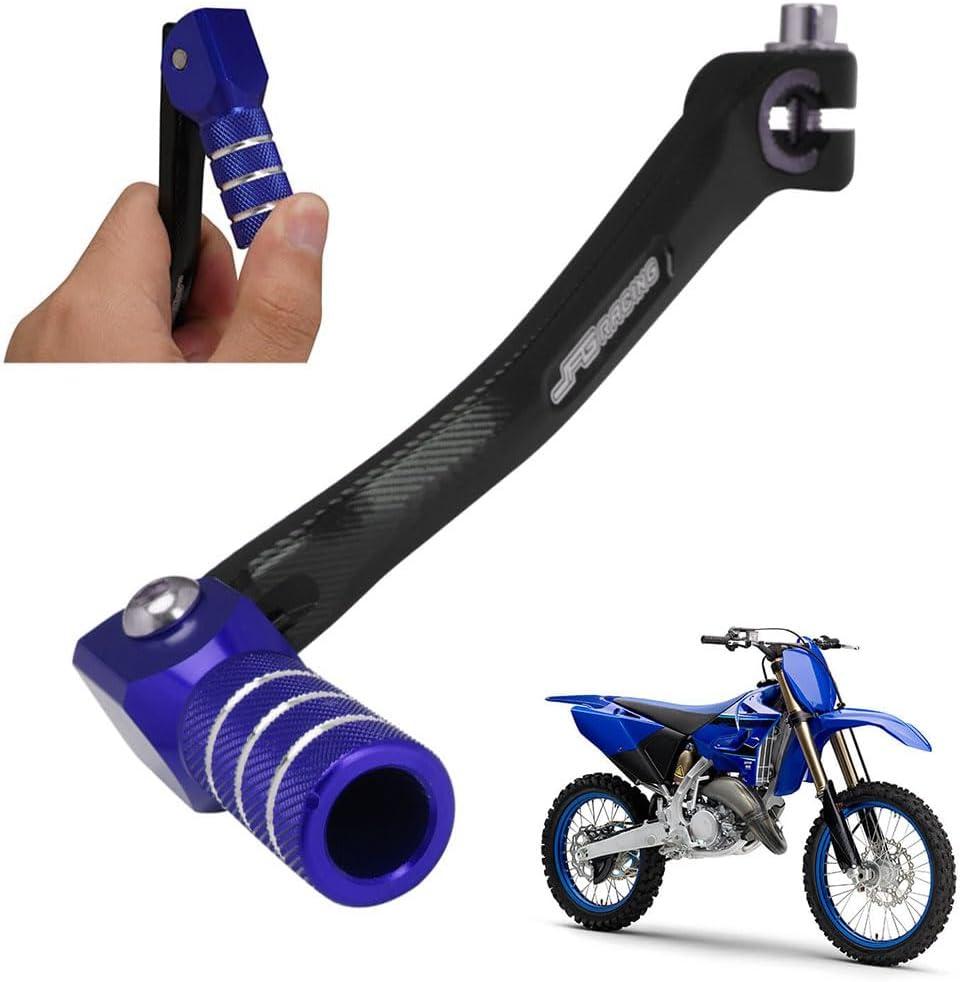 JFG RACING Motorcycle Folding Gear Shifter Shift Lever Pedal CNC Universal for YZ TTR PW 50cc - 125cc CRF XR RM KX KLX SSR Apollo TAO TAO SDG Dirt Pit Bike Blue