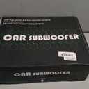 1600W Slim Underseat Car Subwoofer and Amp Package, Powered Subwoofer Car Audio with Built-in Class D Amp, RGB Beat-Sync Light, Deep Subsonic Bass, Under Seat Subwoofer for Truck SUV Sedan