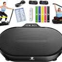 Vibration Plate Exercise Machine, Vibration Plate for Lymphatic Drainage Vibrating Plate with Loop Bands, Whole Body Vibration Plates for Weight Loss Enlarged Panel 99 Speeds 660 LBS Workout