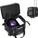 Bowling Ball Bag with Separate Shoe Compartment, Single Roller Bowling Bag with Wheels and Retractable Handle Extends to 37.0 Inches, Padded Foam Ball Insert, Gray (1 Ball Bowling)