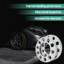 4PCS Universal Wheel Spacers 1/2 Inch (12mm) for 5 Lug Wheel Spacers Vehicles Fits Bolt Patterns 5x4.25, 5x110, 5x112, 5x4.5, 5x115, 5x120, 5x4.75, 5x5.0 Cars & Light Trucks