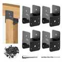 Post Anchor Connector,Stainless Steel Beam Anchor Connector, Post Base Bracket for Supporting Wood Beams (4, P4x4-B(4x4/4x6))