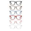 CCVOO Reading Glasses for Women/Men, Eyeglasses, Blue Light Readers for Women/Men, Computer Eye Glasses, Cheaters ( 6 Pack Mix, 1.5 )