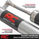 Rough Country M1R Monotube Rear Shocks with External Reservoir for Chevy Colorado & GMC Canyon 2WD/4WD (2015-2022) w/2.5-6" Lift - High Performance Shock Absorbers, 2-Pack
