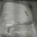 Disolla White Toilet Rug 22x24 Non Slip Fluffy Toilet Floor Mat U Shaped Washable Bathroom Contour Rug for Toilet Absorbent Shaggy Toilet Foot Rug