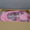 JMMD 7 in 1 Tricycle Stroller with Push Handle, Baby Trike with 360 Swivel Seat, Reclining Backrest, All-Terrain Wheels, Dual Brakes, Canopy & Storage, Gift for Kids 18 Months to 5 Years, Pink