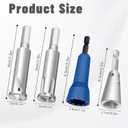 4 Pcs Wire Twister Tool for Drill, Wire Nut Twister Wire Stripper Tool Connector Driver with 1/4" Chuck Cable Quick Stripping Electricians Tools