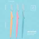 2 x MoHern Eyebrow Razor with Box, 60 Pcs Face Razors for Women and Men, Multipurpose Dermaplane Razor, Dermaplaning Tool for Face, Multi-Color (1 Count (Pack of 60))