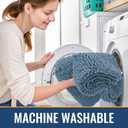Arotive Bathroom Rugs 59x24, Extra Soft Absorbent Shaggy Chenille Bath Rugs, Machine Washable Rubber Backing Non-Slip Bath Mats for Bathroom Floor Tub and Shower, Home Decor Accessories,Grayish Blue