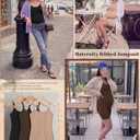 3 Pack Maternity Jumpsuits | Cotton, Spaghetti Strap, Adjustable, Cami, Ribbed, U Neck, Pregnancy, Tank Bodysuits, Casual, Lounge, Summer, Daily Wear M