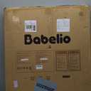 Babelio Baby Gate for Stairs, Kitchen & Doorways, 26-43" W 28" H No Bottom Bar| Easy Installation| One-Handed Operation| Auto-Close| Hardware Mount (Drill Needed) Safety Dog/Pet Gate Indoor (White)