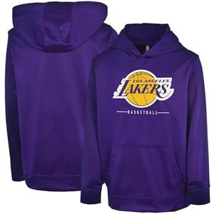 NBA Kids Youth 4-20 Official Game Time On-Court Pullover Performance Fleece Hoodie Sweatshirt (US, Numeric, 14, 16, Regular, Los Angeles Lakers - Purple)