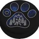 Spare Tire Cover for RV Camper Trailer Dog Paw Prints, Weatherproof Universal Spare Tire Cover for RV Travel Trailer Camper Truck 15inch