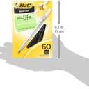 BIC Round Stic Xtra Life Ballpoint Pen, Medium Point (1.0mm), Black, 60-Count