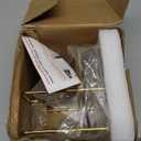 Livabber Napkin Holder, Metal Napkin Storage with Salt and Pepper Shakers Caddy Modern Napkin Dispenser for Table Kitchen Countertop, Not Including Salt and Pepper Shakers (Middle Marble, Gold)