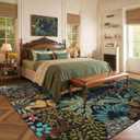 GarveeHome Large Area Rugs 10x13 for Living Room, Jungle Animal Washable Rug Soft Non Slip Backing Floor Mat Carpet Indoor Thin Accent Rug for Bedroom Dining Room Playroom Nursery Home Decor