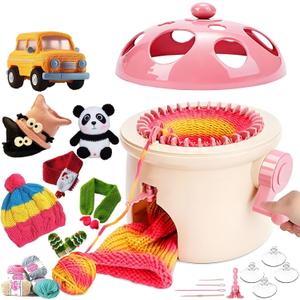 Sentro Knitting Machine,Sentro 32 Needles Mushroom Knitting Machine for Adults and Beginners Automatic Circular Weaving Spinning Knitting Loom Machine Kit for Kintting Toys,Hats,Scarf,Sweater