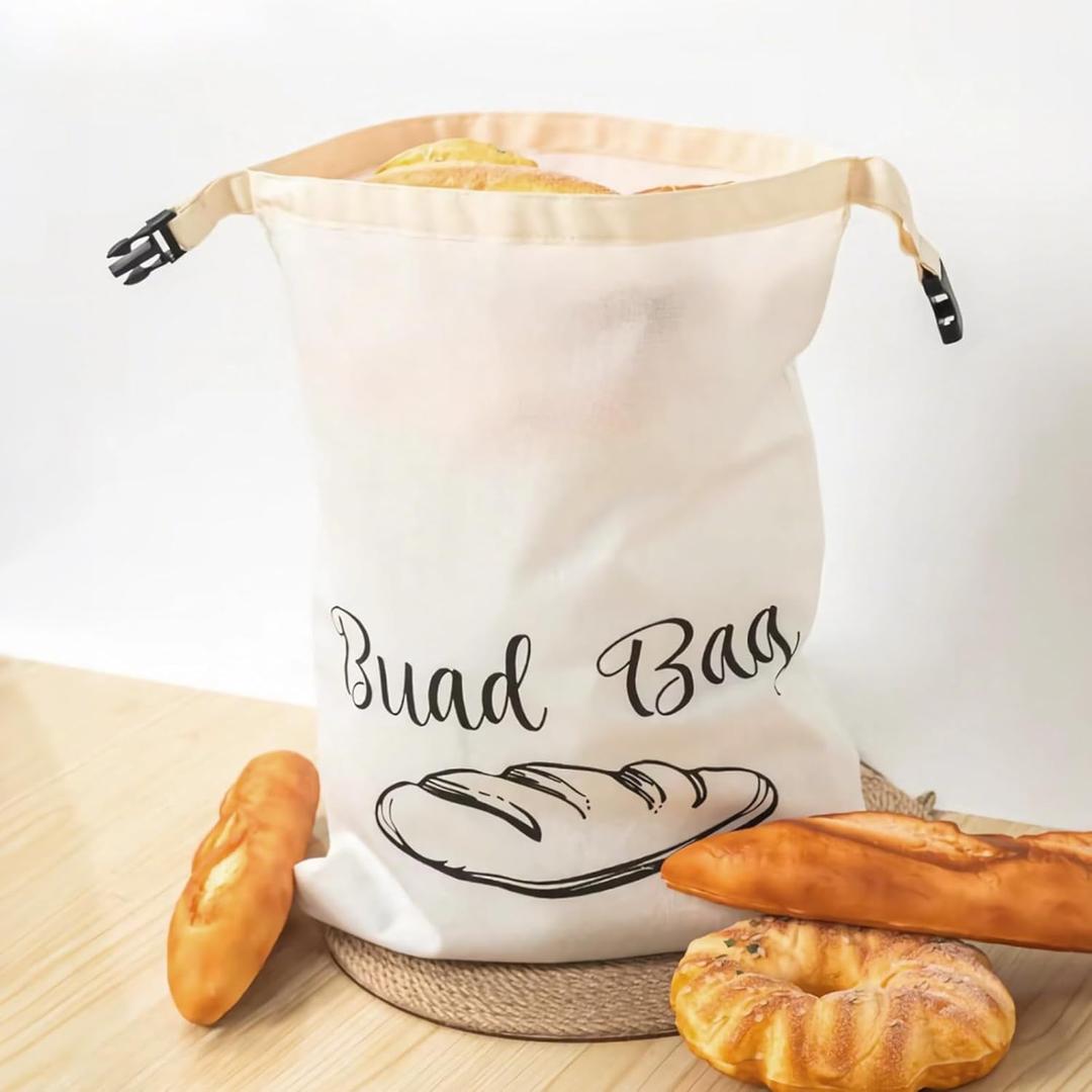 Reusable Linen Bread Bags For Home Bakers and Professional Chefs Versatile Organic Food Storage for Sourdough Freezer Friendly Freshness Preservation