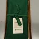 D'Moksha Homes Linen Dinner Napkins 18 x 18 Inch - 100% Pure Linen Forest Green Napkins Set of 4 - Washable Forest Green Cloth Napkins for Summer (18" x 18" (Set of 4), 05 - Forest Green)