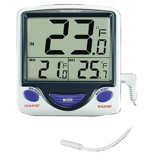Traceable Jumbo Fridge/Freezer Digital Thermometer with Calibration; 1 Wire Probe