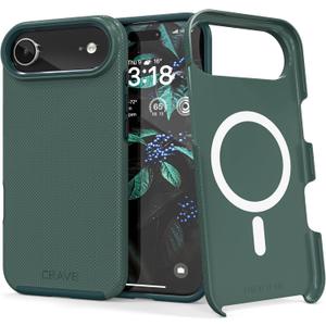 Crave Compatible with iPhone Air Case, [Compatible with MagSafe] Shockproof Protection Dual Layer Case for Apple iPhone Air (6.5 inch) - Forest Green