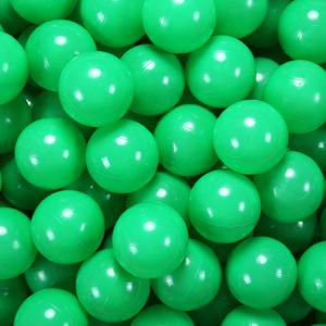 2.75 Inch Big Ball Pit Balls - Crush Proof Plastic Balls for Ball Pit Pack of 50pcs Set for Toddlers Ball Pool Playtent Tunnels with Reusable Storage Bag (Green)