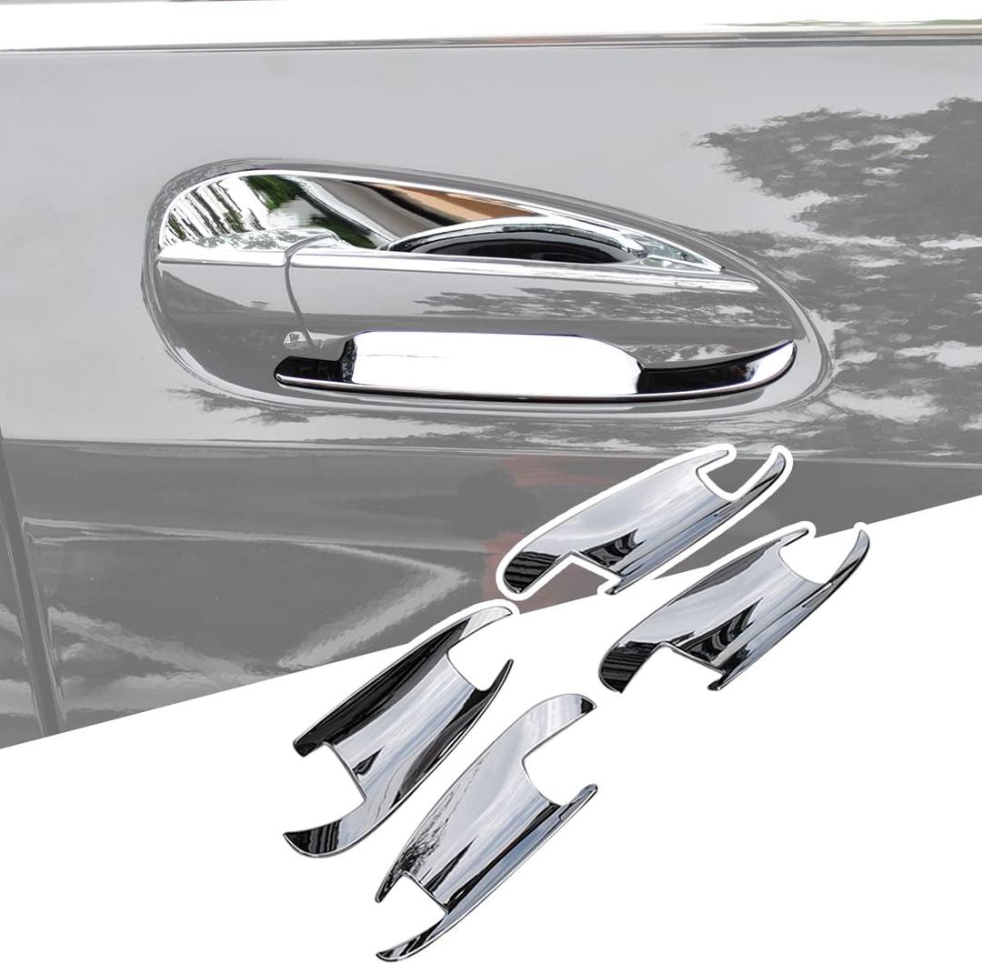Chrome Door Handle Inserts Cup trim Fit For Mercedes-Benz C W204 GLK X204 ML GL GLS GLE Class W166 X166 2013 2014 2015 2016 2017 2018