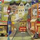 KI Puzzles 1000 Piece Puzzle for Adults  Hard & Challenging Urban Jigsaw by Gwendolyn McShepard  Difficult Powell St Cityscape  27x20 Colorful Street Scene Puzzle for Teens & Adults