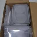42 PCS Food Storage Containers with Lids (21 Containers & 21 Lids) - Reusable Plastic Food Containers for Kitchen Storage and Organization BPA-Free Leakproof Meal Prep Container with Labels & Pen