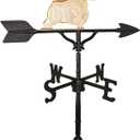 Montague Metal Products 32-Inch Weathervane with Gold West Highland White Terrier Ornament
